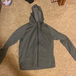Gray Nike zip up